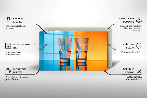 Kryt na plynový sporák Dva poháre vody