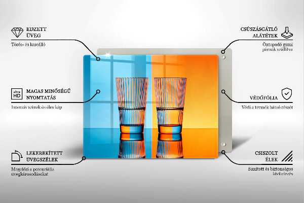 Kryt na plynový sporák Dva poháre vody
