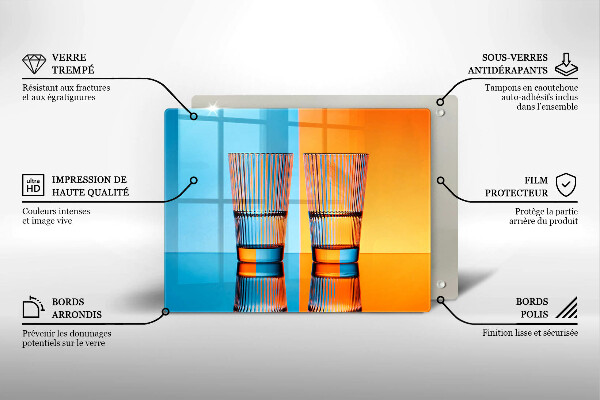 Kryt na plynový sporák Dva poháre vody