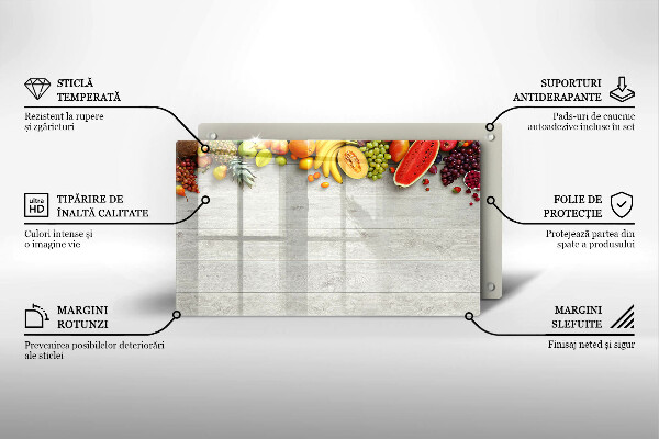 Kryt na plynový sporák Ovocie na doskách