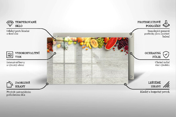 Kryt na plynový sporák Ovocie na doskách