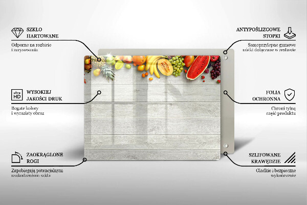 Kryt na plynový sporák Ovocie na doskách