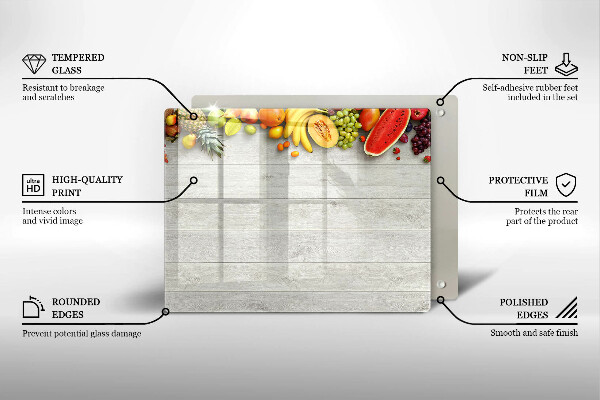 Kryt na plynový sporák Ovocie na doskách