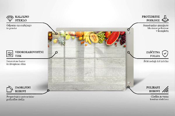 Kryt na plynový sporák Ovocie na doskách