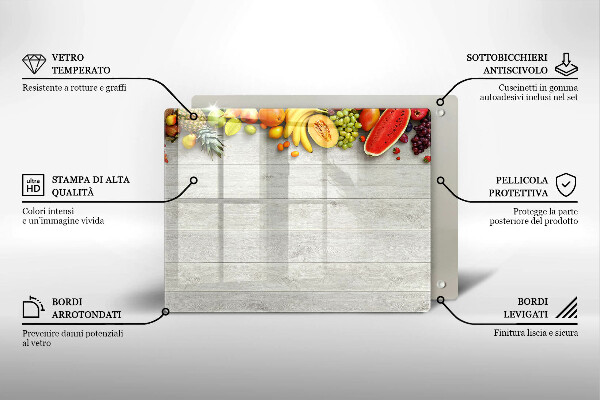 Kryt na plynový sporák Ovocie na doskách