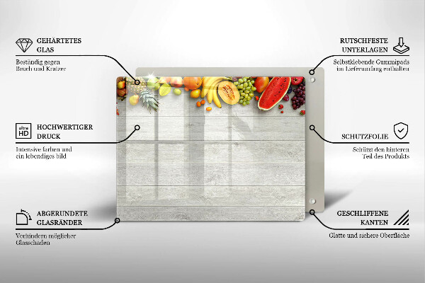 Kryt na plynový sporák Ovocie na doskách