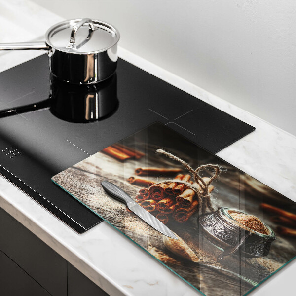 Sklenený kryt za sporák Vanilkové struky