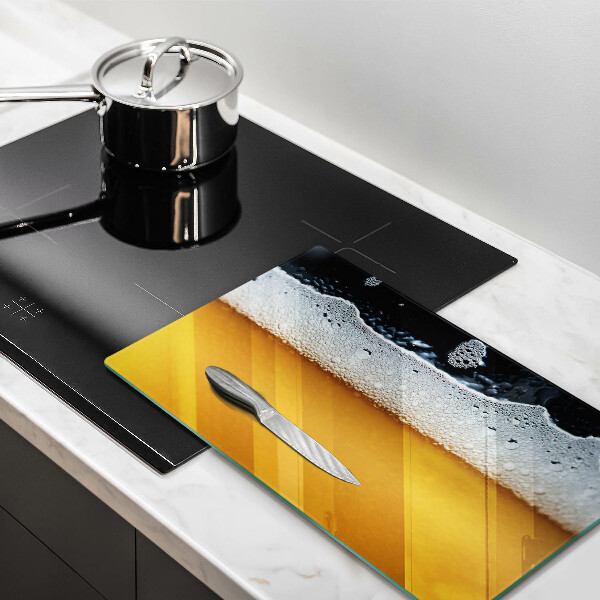 Sklenený kryt za sporák Pite pivnú penu