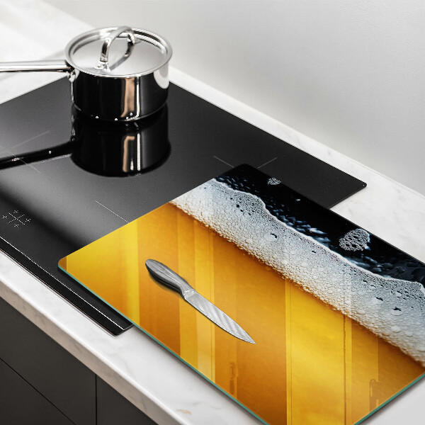 Sklenený kryt za sporák Pite pivnú penu