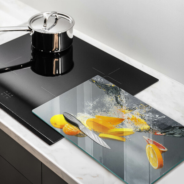 Kryt na plynový sporák Citróny vo vode