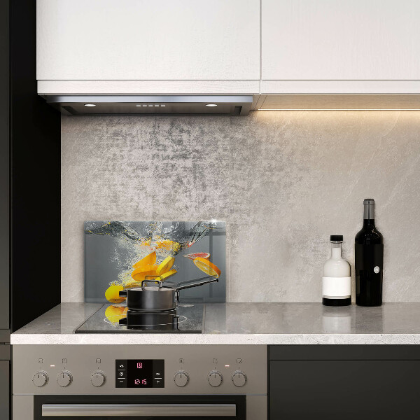 Kryt na plynový sporák Citróny vo vode