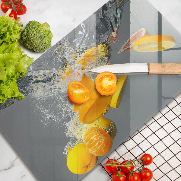 Kryt na plynový sporák Citróny vo vode