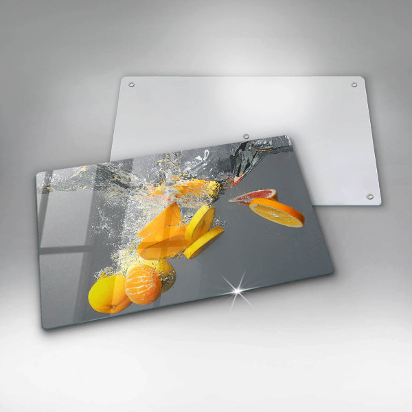 Kryt na plynový sporák Citróny vo vode