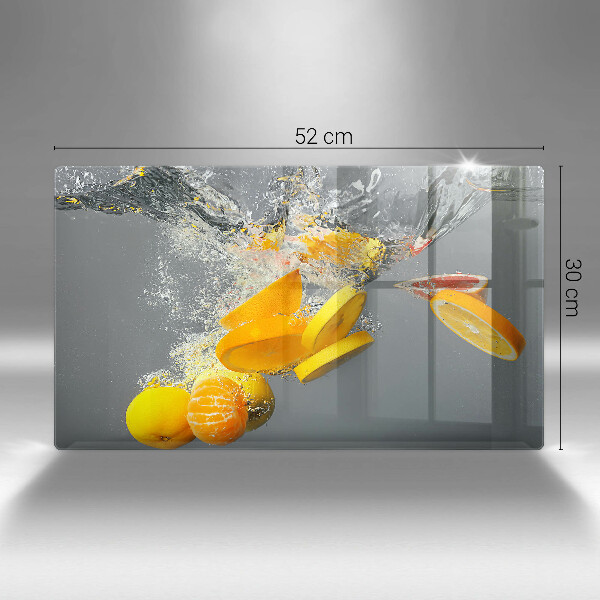 Kryt na plynový sporák Citróny vo vode