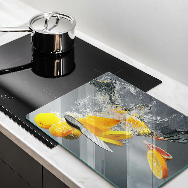 Kryt na plynový sporák Citróny vo vode