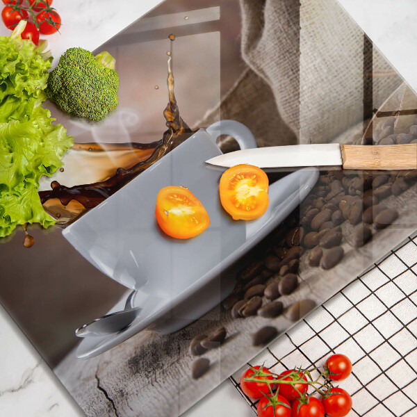 Kryt na plynový sporák Šálka a kávové zrná