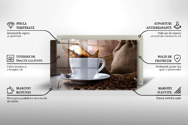 Kryt na plynový sporák Šálka a kávové zrná