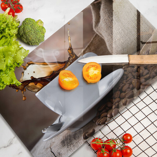 Kryt na plynový sporák Šálka a kávové zrná