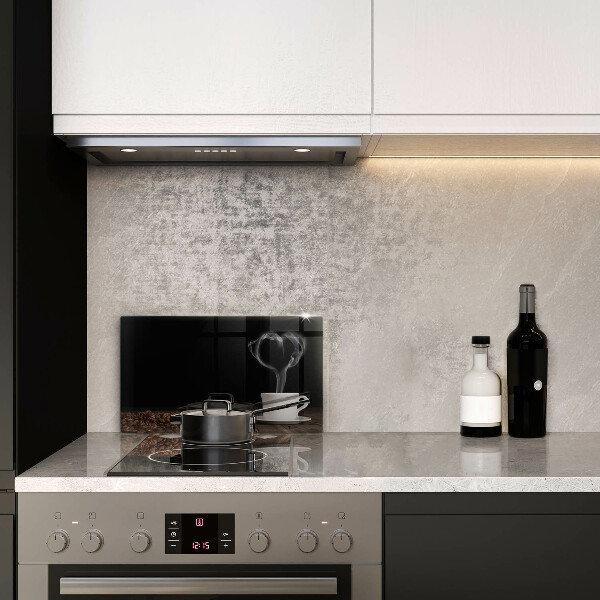 Kryt na plynový sporák Srdce šálky kávy