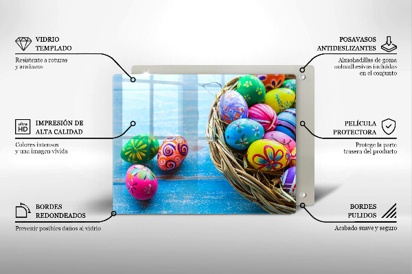 Krycia doska na sklokeramickú varnú dosku Veľkonočné vajíčka Veľkonočné vajíčka