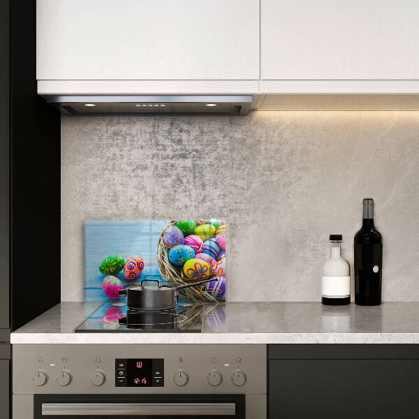 Krycia doska na sklokeramickú varnú dosku Veľkonočné vajíčka Veľkonočné vajíčka