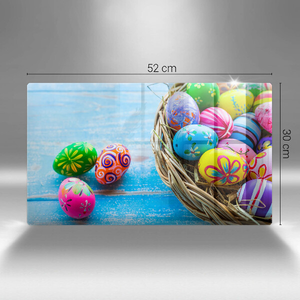 Krycia doska na sklokeramickú varnú dosku Veľkonočné vajíčka Veľkonočné vajíčka