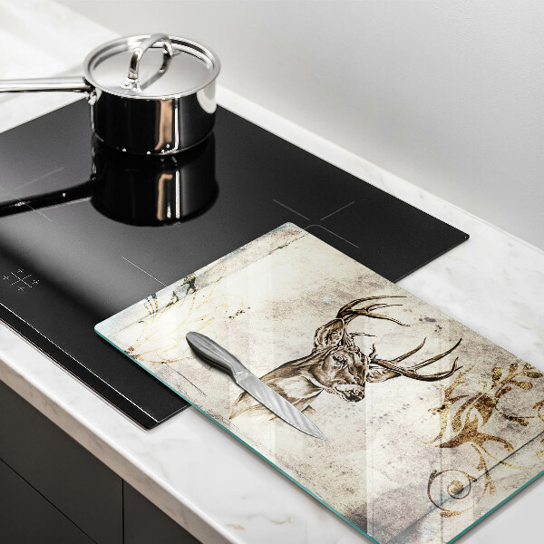 Kryt na plynový sporák Jeleň zvierat ilustrácie