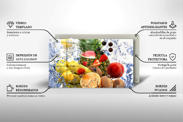 Kryt na plynový sporák Šťavnaté ovocie a voda