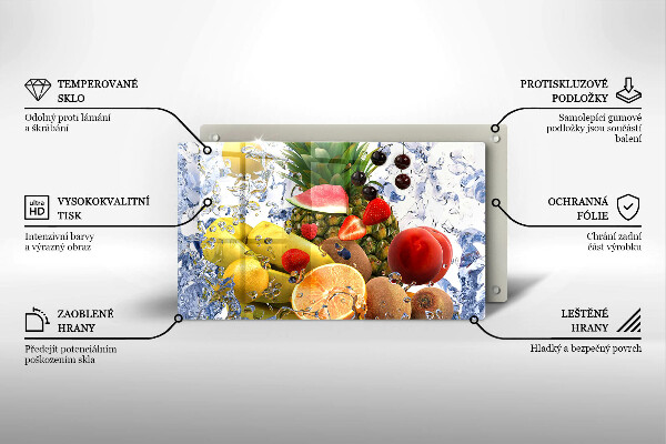 Kryt na plynový sporák Šťavnaté ovocie a voda