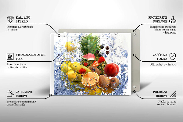 Kryt na plynový sporák Šťavnaté ovocie a voda