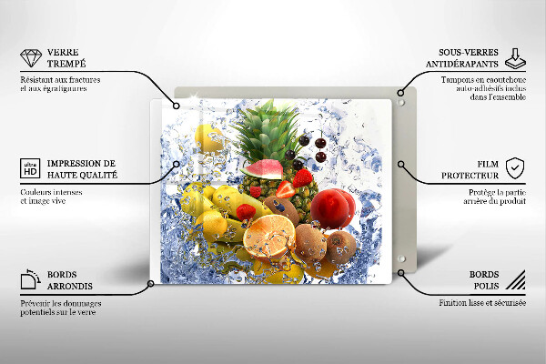 Kryt na plynový sporák Šťavnaté ovocie a voda