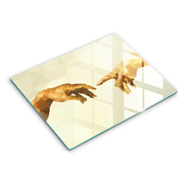 Kryt na plynový sporák Stvorenie Adamových rúk