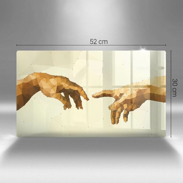 Kryt na plynový sporák Stvorenie Adamových rúk