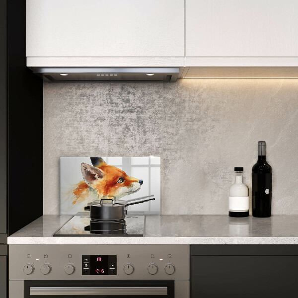 Krycia doska na sklokeramickú varnú dosku Maľovaná líška