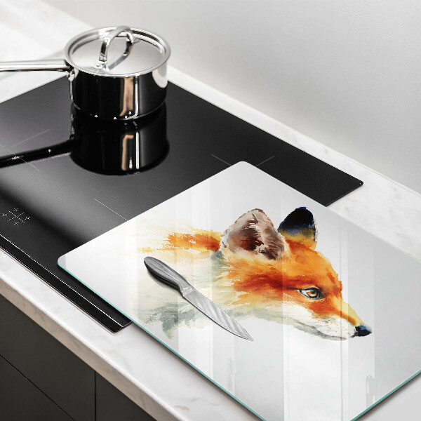Krycia doska na sklokeramickú varnú dosku Maľovaná líška