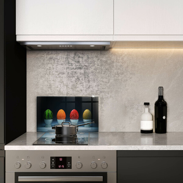 Kryt na plynový sporák Abstraktné ovocné vajcia