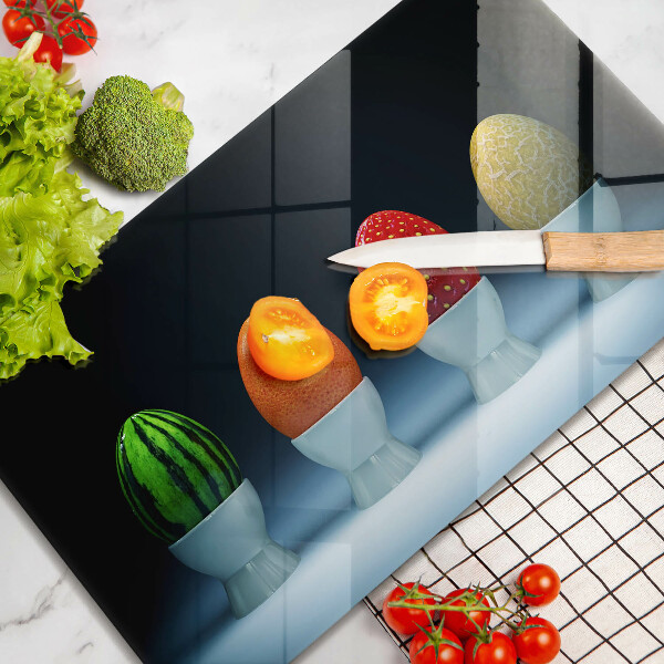 Kryt na plynový sporák Abstraktné ovocné vajcia