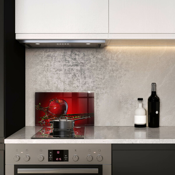 Kryt na plynový sporák Jablkové ovocie vo vode