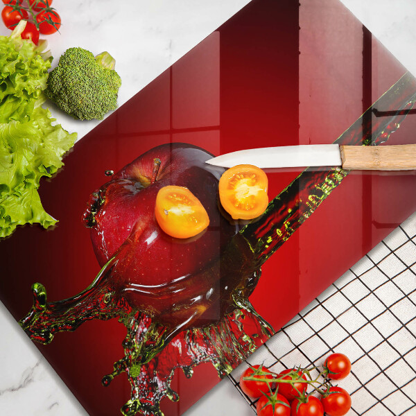 Kryt na plynový sporák Jablkové ovocie vo vode