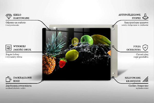 Kryt na plynový sporák Ovocie vo vode