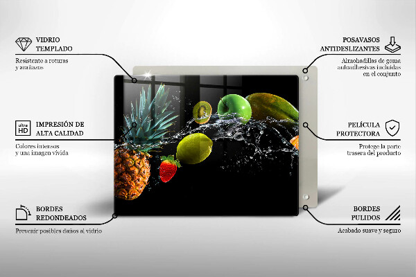 Kryt na plynový sporák Ovocie vo vode