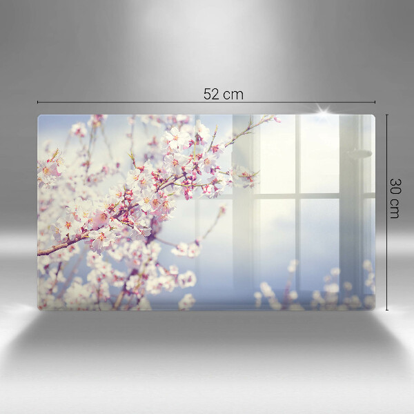 Sklenený kryt za sporák Kvitnúci strom