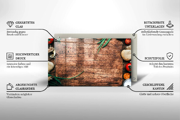 Krycia doska na sklokeramickú varnú dosku Drevená kuchynská doska