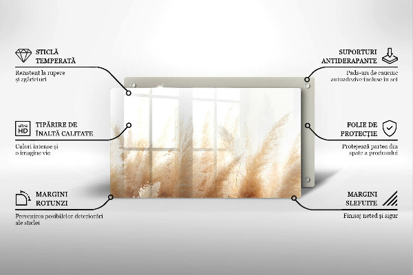 Krycia doska na sklokeramickú varnú dosku Pampasová tráva