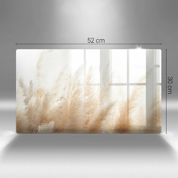 Krycia doska na sklokeramickú varnú dosku Pampasová tráva