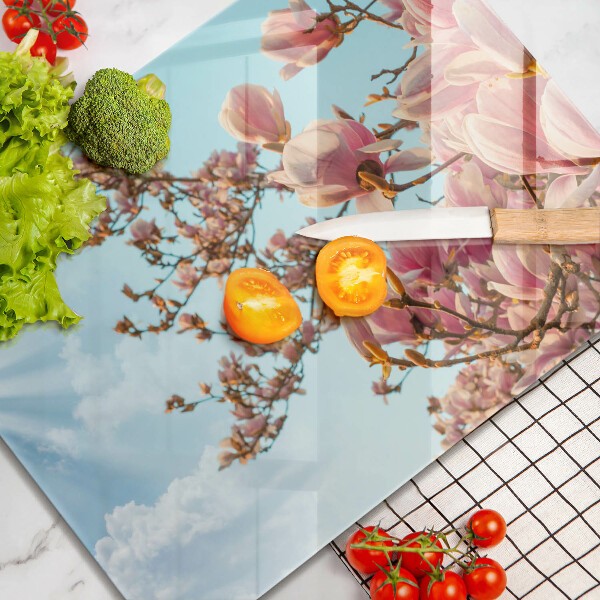 Kryt na plynový sporák Ružové kvety strom