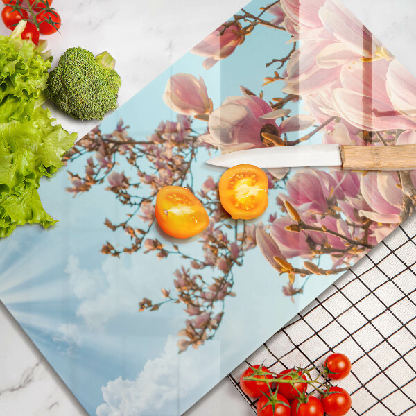 Kryt na plynový sporák Ružové kvety strom