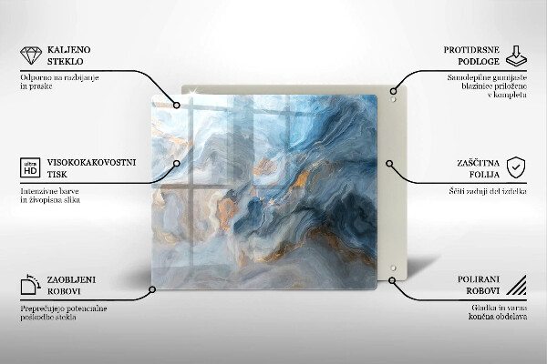 Sklo za varnú dosku Textúra mramoru