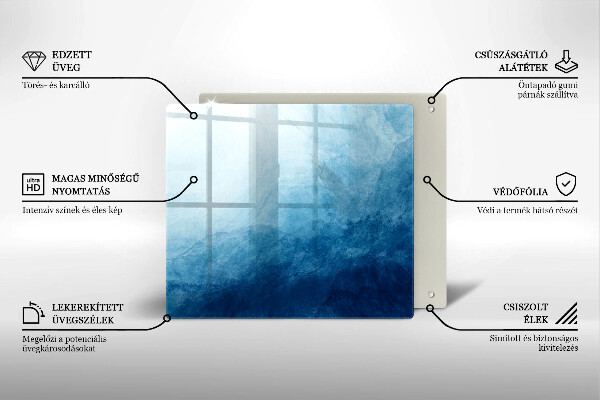 Kalené sklo za sporák abstraktné pozadie