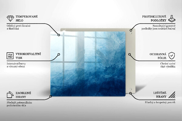 Kalené sklo za sporák abstraktné pozadie